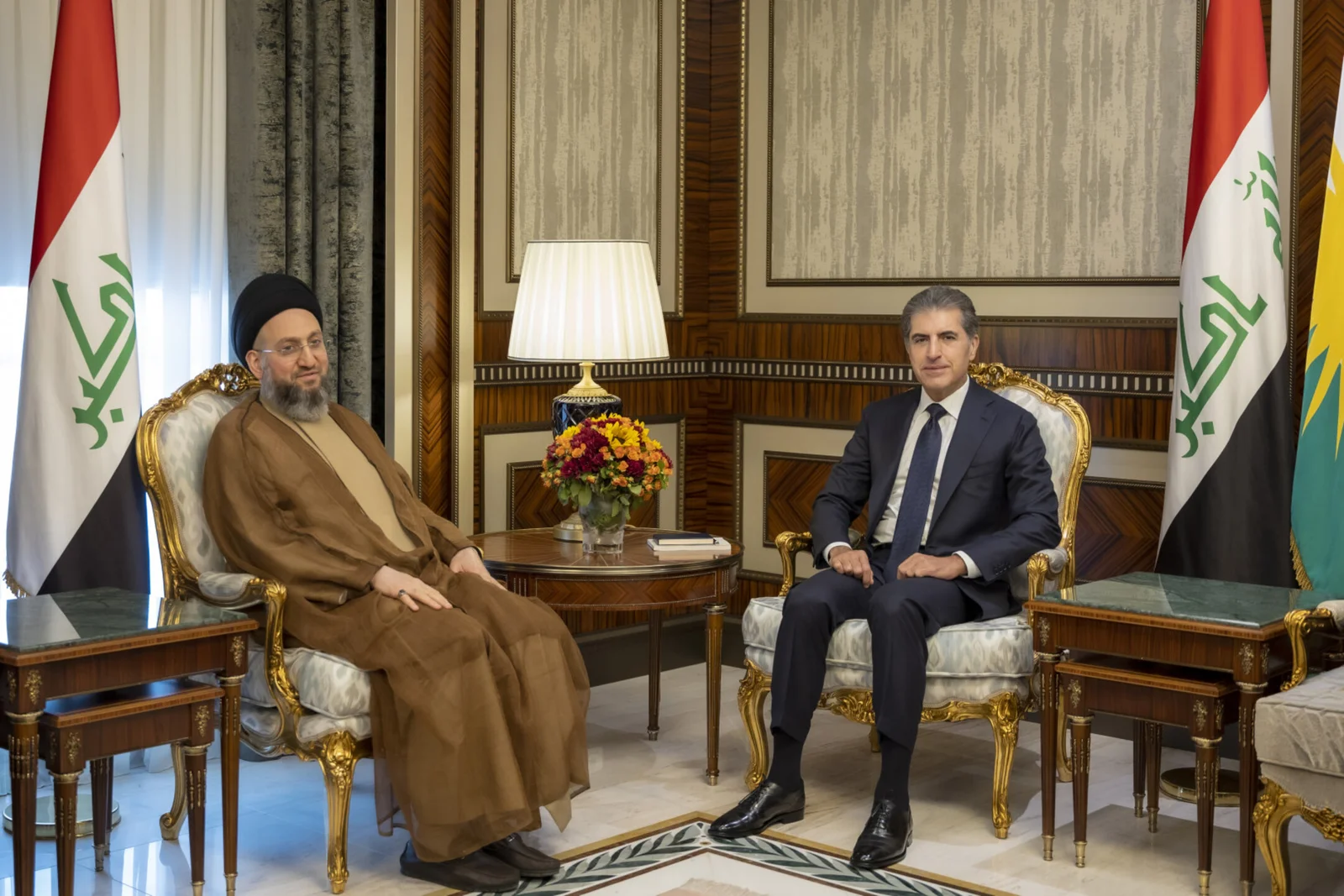 نيجيرفان بارزاني والحكيم يؤكدان مواصلة العمل لتعزيز العلاقات بين أربيل وبغداد ودعم الحكومة الاتحادية