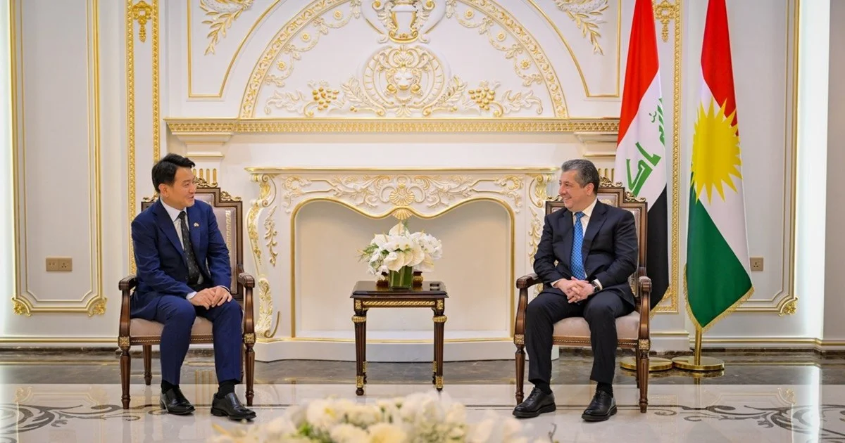 مسرور بارزاني يستقبل القنصل العام الجديد لجمهورية كوريا لدى إقليم كوردستان