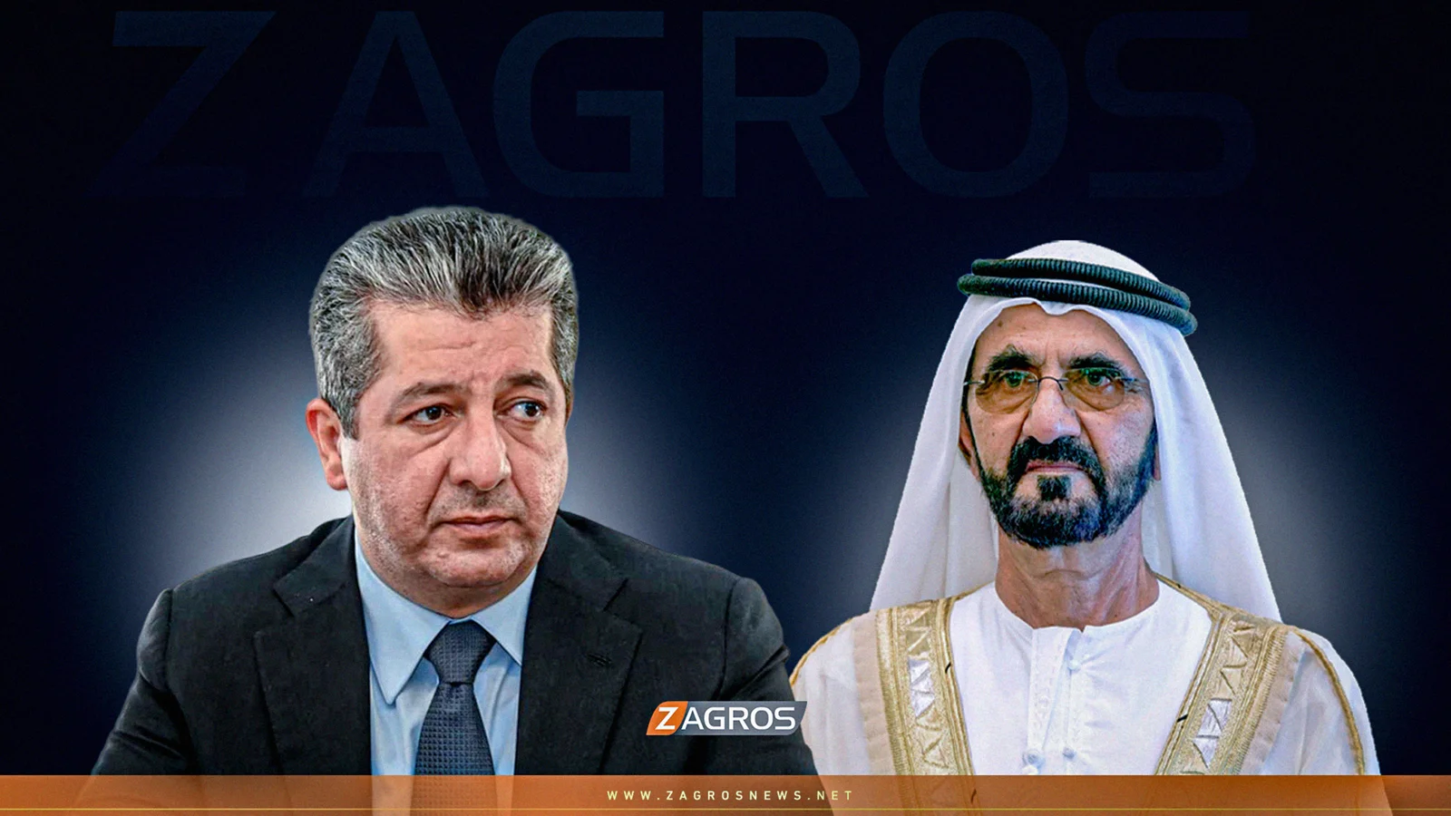 مسرور بارزاني يعزي الشيخ محمد بن راشد آل مكتوم بوفاة شقيقه