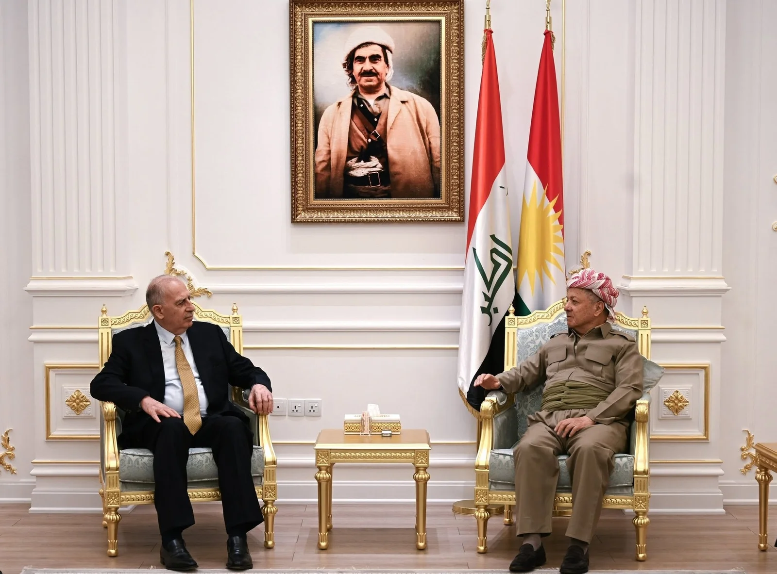 الرئيس بارزاني يستقبل الأمين العام لحزب متحدون