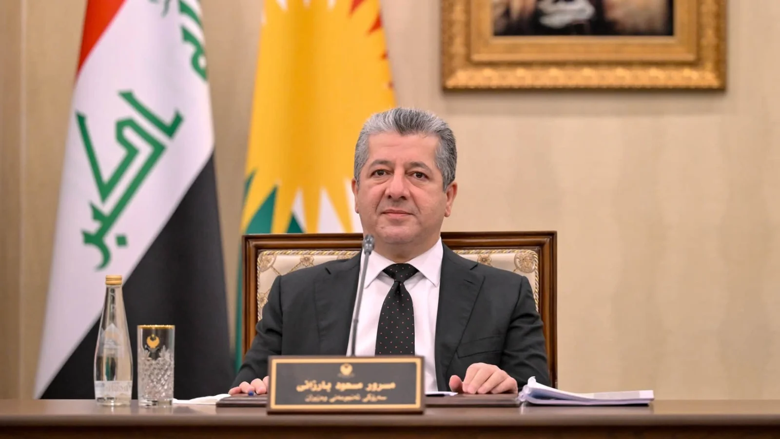 مسرور بارزانی يوجه بالعمل على إدراج نفقات البيشمركة ضمن النفقات السيادية في الموازنة