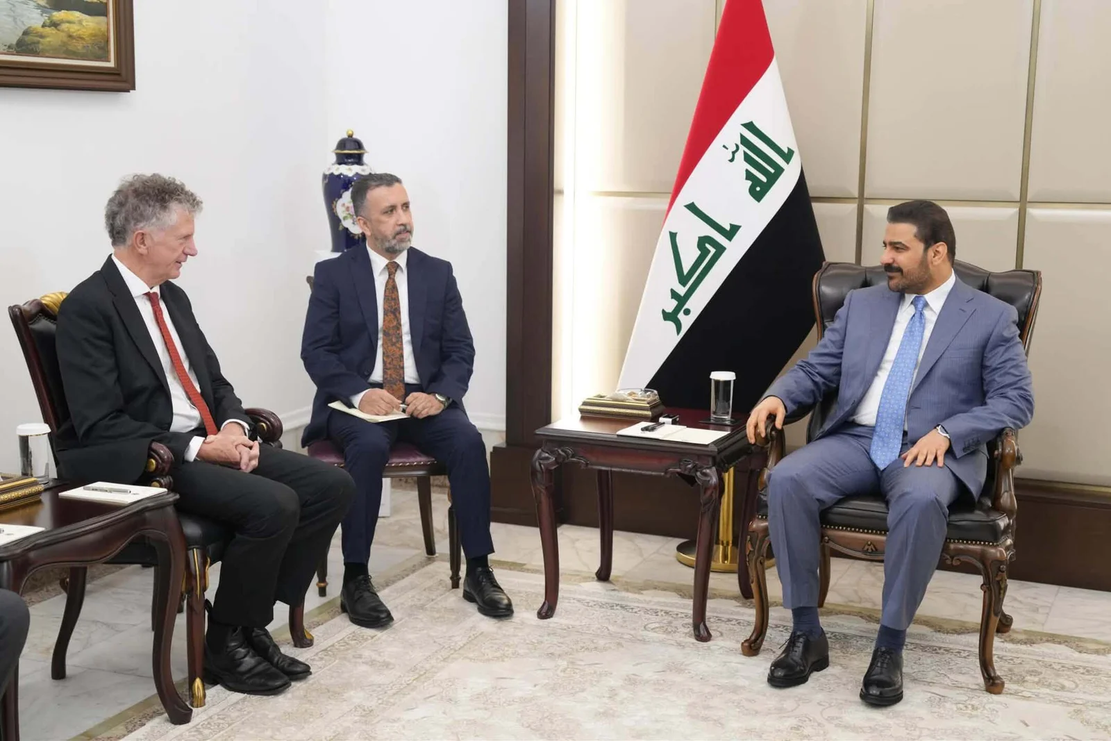مستشار الأمن القومي البريطاني يؤكد للزيدي دعم بلاده لجهود الحكومة العراقية وتوجهاتها الإصلاحية