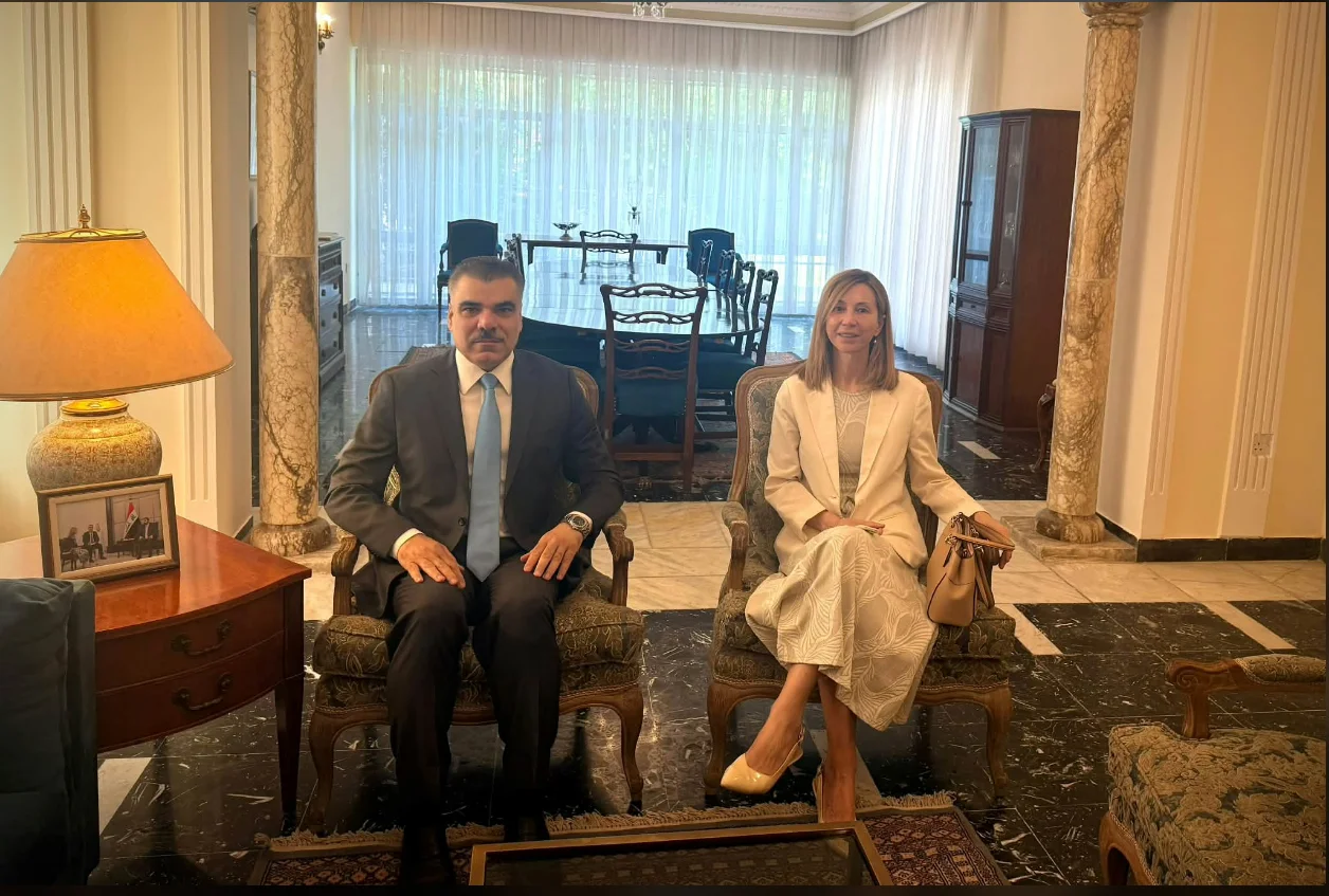 فارس عيسى وأليثيا بولغار يبحثان تداعيات التوترات والأحداث الحالية على الأوضاع في دول المنطقة