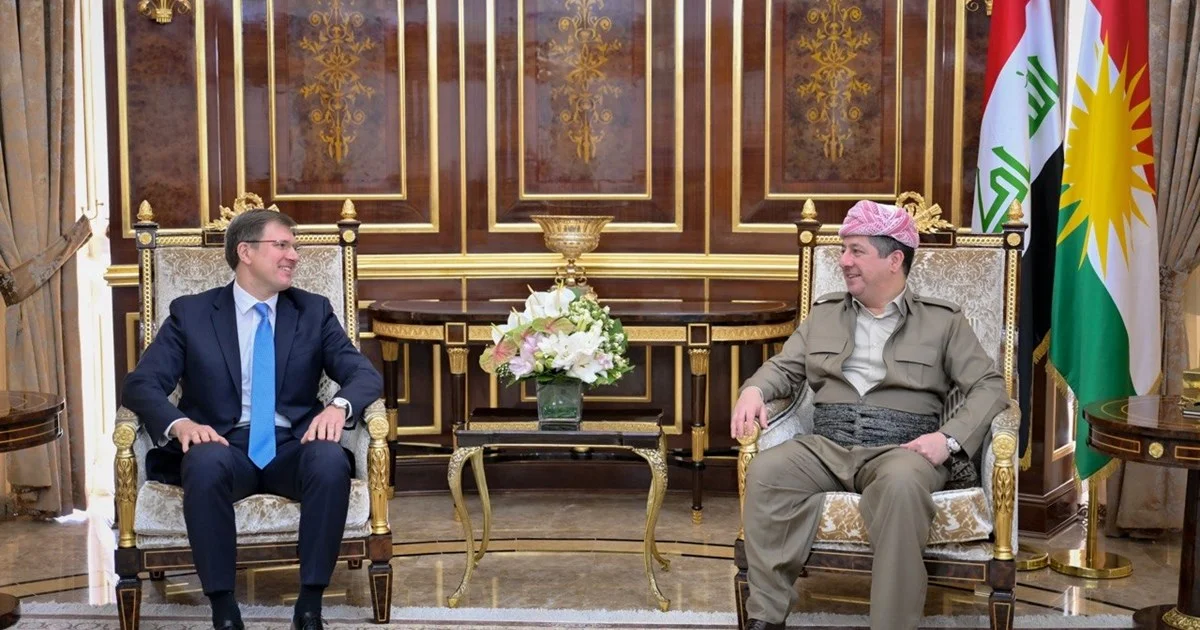 مسرور بارزاني يستقبل القنصل العام الروسي بمناسبة انتهاء مهامه الدبلوماسية