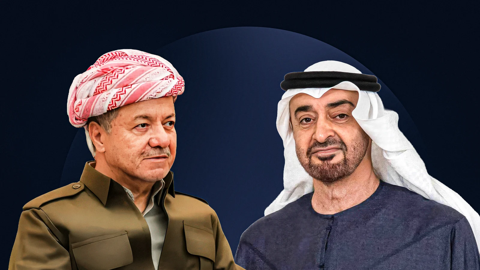 رئيس دولة الإمارات يعزي الرئيس بارزاني