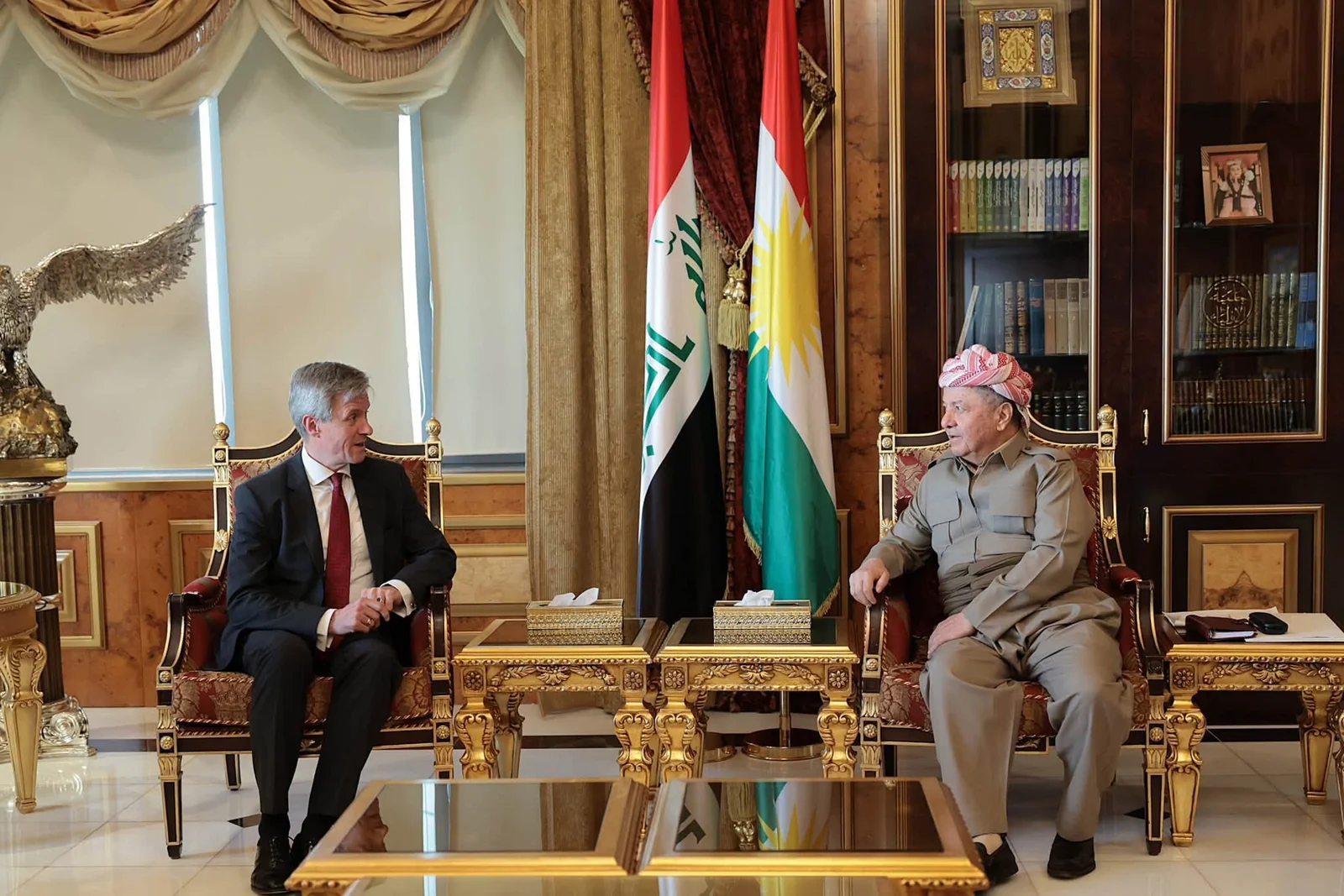 الرئيس بارزاني يستقبل القنصل العام الألماني في أربيل