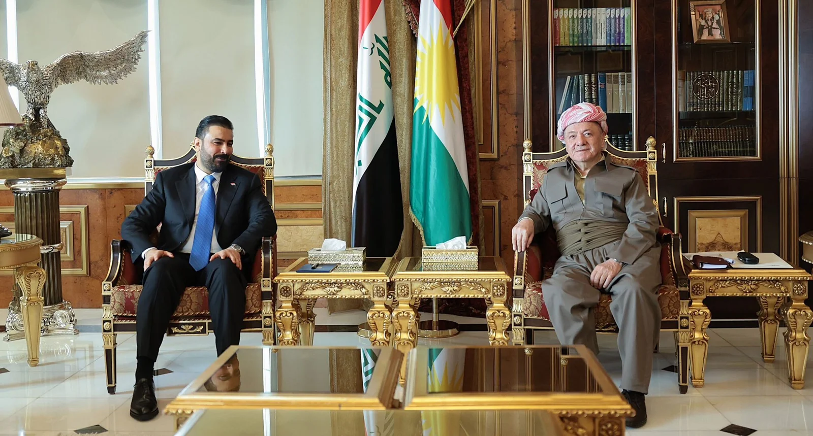 الرئيس بارزاني يجتمع برئيس الوزراء العراقي المكلف علي الزيدي ويؤكد ضرورة الالتزام بالدستور