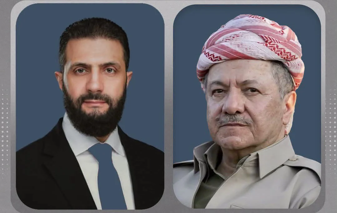 الرئيس بارزاني يعزي الشرع في ضحايا حادث السخنة
