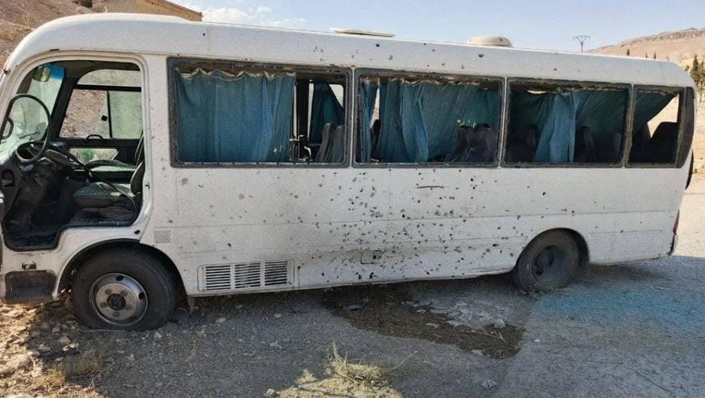 إصابات بانفجار عبوة ناسفة في حافلة تابعة لقوى الأمن الداخلي قرب دمشق