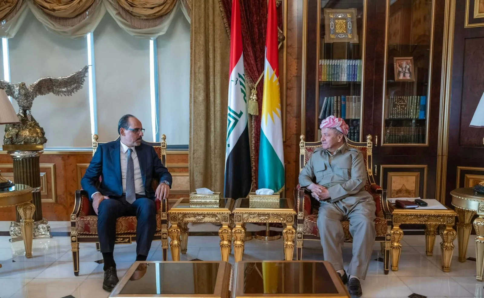 الرئيس بارزاني يستقبل رئيس جهاز الاستخبارات التركي