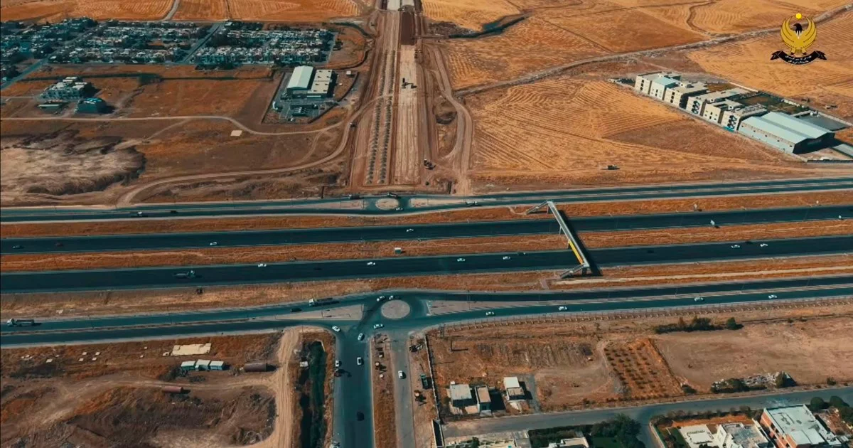 تنفيذ مشروع طريق جديد في أربيل