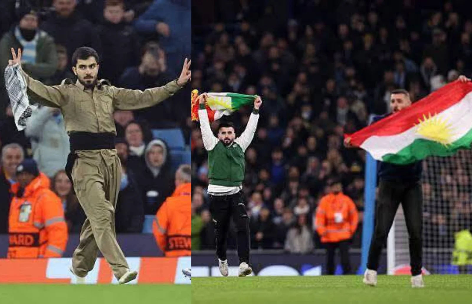 مانشستر سيتي وملعب الاتحاد يصنعان التاريخ بعلم كوردستان