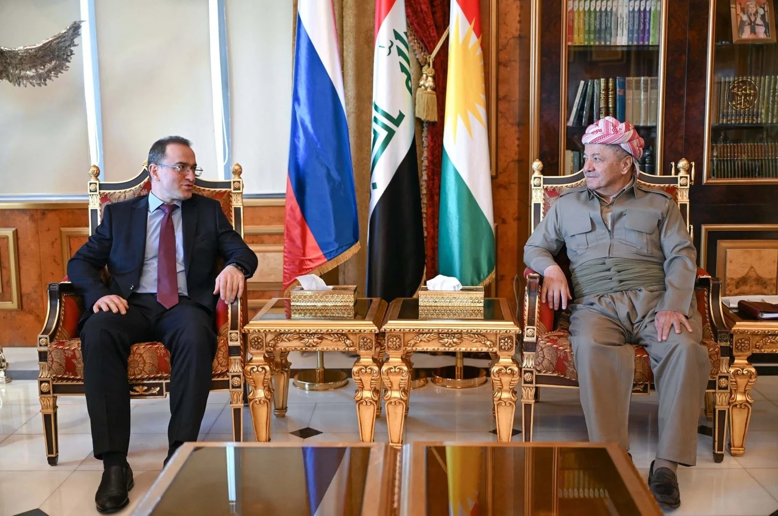 الرئيس بارزاني يستقبل السفير الروسي لدى العراق