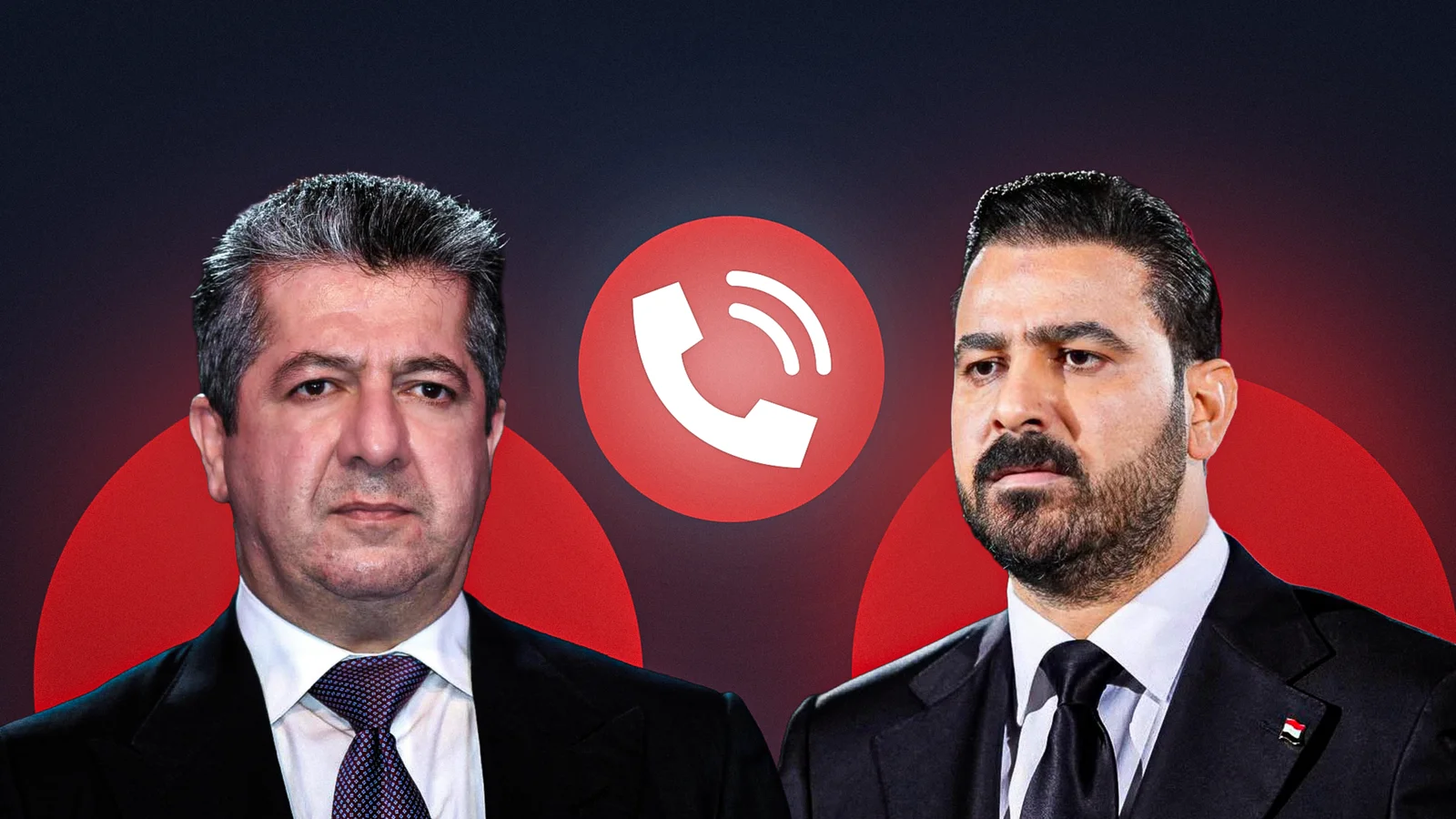 في اتصال هاتفي مع مسرور بارزاني.. الزيدي يدين الهجمات على إقليم كوردستان