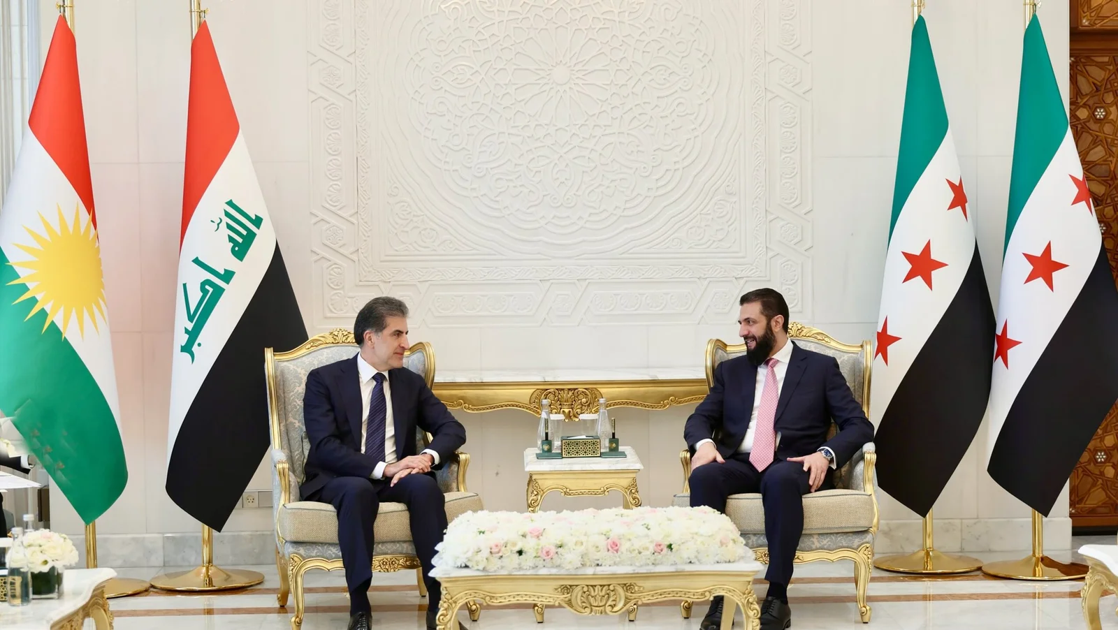 أحمد الشرع يعرب عن شكره وتقديره لإقليم كوردستان على استضافته وإيوائه للاجئين السوريين